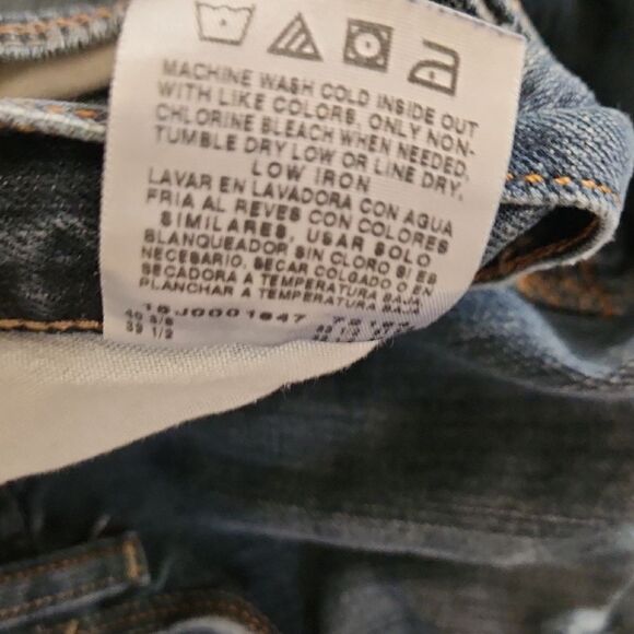 Wrangler Blue Relaxed Jeans with Classic Denim Look 38×32 - Picture 4 of 6